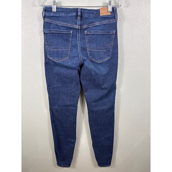 American Eagle Pants Denim Jeans Women's Size 6 Blue Next Level Stretch Mid Rise - Picture 2 of 10